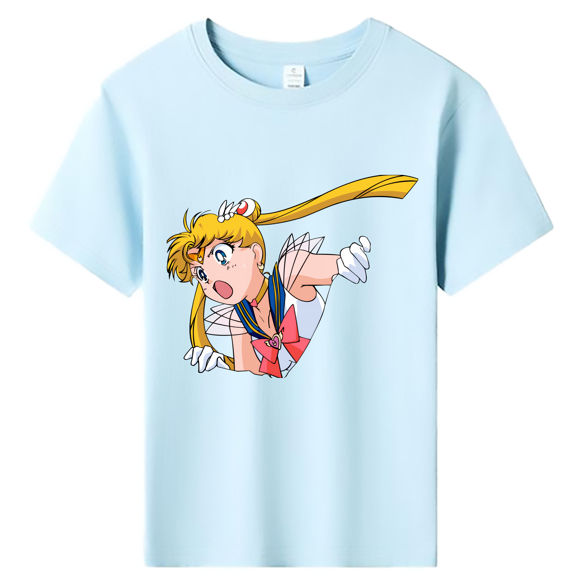 （画像用） 美少女戦士セーラームーン 月野 うさぎ つきの うさぎ Sailor Moon Tsukino Usagi 綿100％キッズTシャツ（フロントプリント）